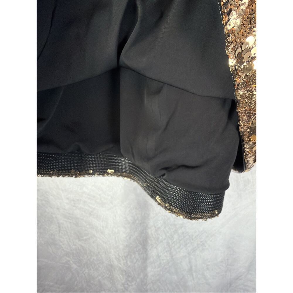 Helsi Linda Sequin Mini Dress Antique Gold Bridal Cocktail Party Medium $435 - Picture 4 of 11